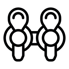 Poster - Wireless earbuds icon represents modern audio technology, enabling cable free listening experience