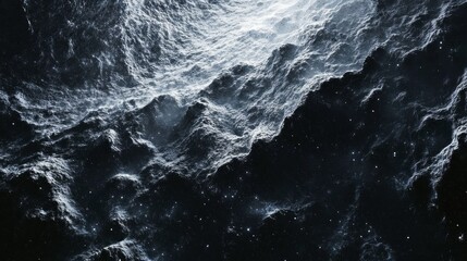 Poster - A dark blue ocean with a few stars in the background