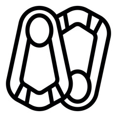 Poster - Interlocking carabiners symbolize connection, teamwork, and partnership in adventure or business