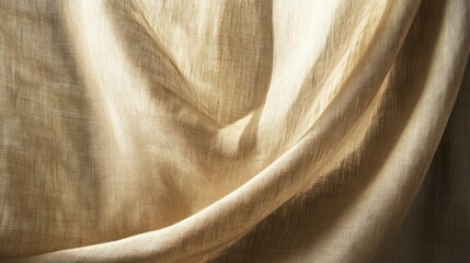 Poster - A close-up of softly draped fabric, showcasing texture and light interplay.
