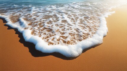 Poster - The ocean waves are crashing onto the shore, creating a beautiful