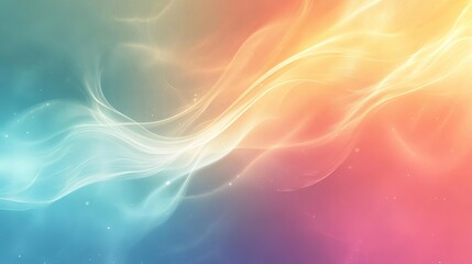 Poster - A vibrant abstract background featuring swirling colors of blue, pink, and orange, creating a smooth and dynamic flow effect, perfect for design projects.