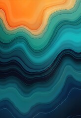 Aufkleber - Abstract liquid art background. Colorful paint mixes creating vibrant fluid pattern. Modern design ideal for web banner decor. Trendy color palette. Digital art. Bright color splash.