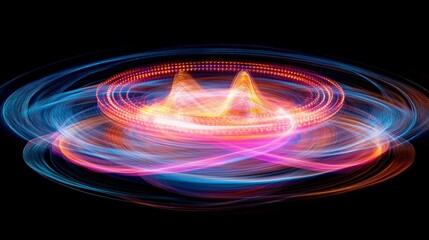 Poster - A vibrant abstract visual featuring swirling colors and patterns, creating a dynamic and mesmerizing effect ideal for creative projects.