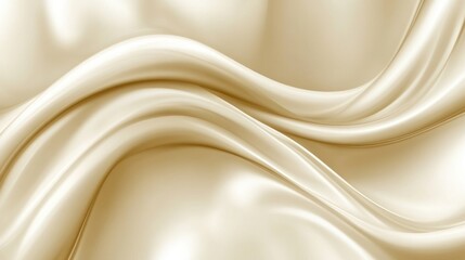 Poster - Smooth, flowing fabric in a light beige color, creating an elegant and luxurious appearance.