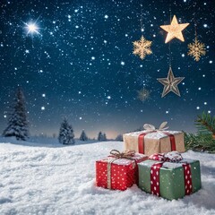 Wall Mural - christmas gift boxes
