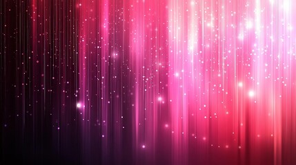 Poster - A vibrant display of pink and purple rays intertwined with sparkling lights, creating a stunning abstract backdrop full of energy and creativity.