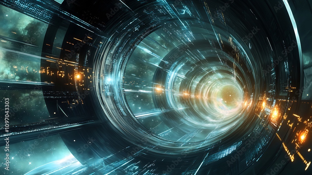 Futuristic representation of a Type III civilizations energy management ...
