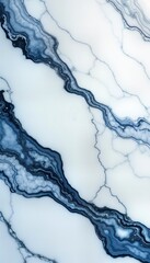 Poster - Blue marble slab texture. Polished stone surface. Interior design. Luxury kitchen countertop. Modern bathroom decor. Artistic pattern. Premium material. Natural stone. Exquisite detail. Stylish home