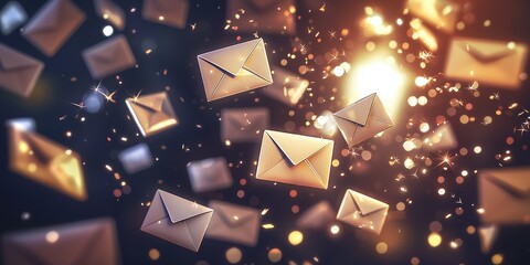 Poster - Email marketing includes diverse content like newsletters, promotional deals, product updates, and customized suggestions to increase engagement.