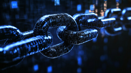 Aufkleber - Creating a strong data chain: representing secure transactions and encrypted information in the digital world