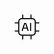© Rufat - ai cpu icon sign vector