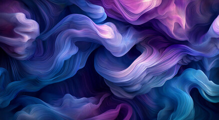 Poster - Colorful abstract swirling patterns create a dreamy atmosphere in a modern design context