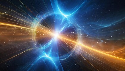 Poster - Dynamic Abstract Energy Flow Background Featuring Radiant Streams of Light, Modern Gradient Effects, and Fluid Patterns for Versatile Use in Digital Media, Branding, and Design Projects