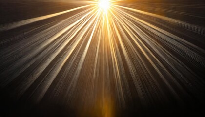 Poster - Ethereal Glowing Sun Rays Against a Black Background with Radiant Light Beams and Soft Flares Creating a Dramatic Atmosphere of Illumination, Mystery, and Contrast for Artistic and Visual