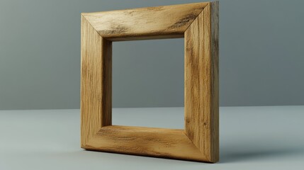Poster - Rustic Wooden Frame Empty Picture Border