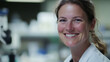 © Master old - Female Scientist Smiling at Camera