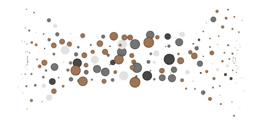Poster - Multicolor confetti abstract background with a lot of falling pieces, isolated on a white background. Festive decorative tinsel element for design