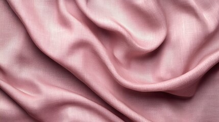 Aufkleber - Smooth pink fabric with soft folds and texture.