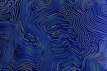 Poster - Futuristic vector illustration of a blue circuit board with intricate digital tech elements, perfect for advanced technology backgrounds.	
