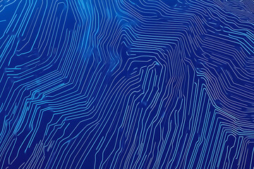 Poster - Futuristic vector illustration of a blue circuit board with intricate digital tech elements, perfect for advanced technology backgrounds.	
