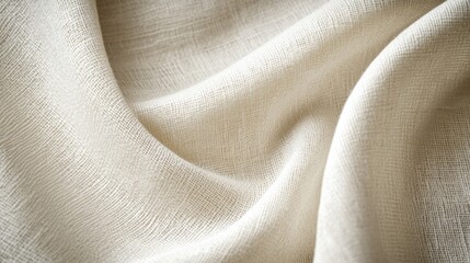 Aufkleber - A close-up of soft, textured fabric in a neutral tone, highlighting its delicate weave.