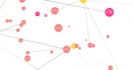 Leinwandbilder - Concept of AI technology, Motion of digital data flow.