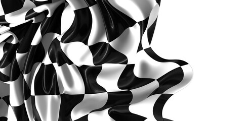 Aufkleber - Checkered flag, race flag background