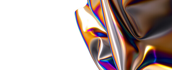 Poster - Vibrant Holographic Matrix: Delve into the Wonders of a 3D Holographic Realm