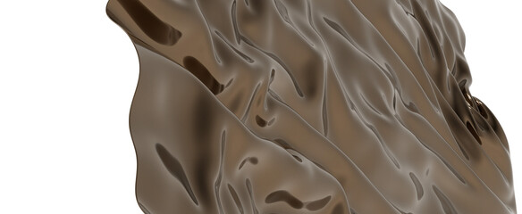 Poster - Abstract Brown Draped Fabric Texture