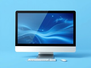 Wall Mural - Realistic tablet mockup set with multiple devices showcasing various screens and angles, template, blank
