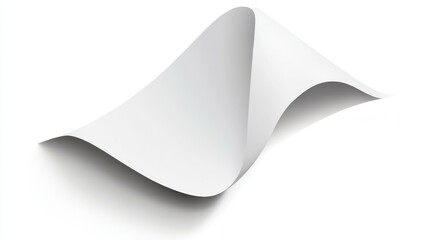 Aufkleber - Abstract White Paper Curl Design Illustration