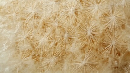 Poster - Close-up of intricate natural patterns resembling floral designs in mineral formations.