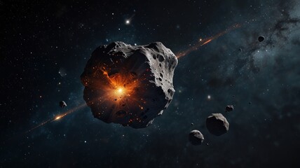 Wall Mural - cosmic collision