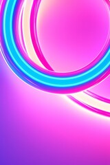 Fototapete - Vibrant neon glow patterns abstract art digital design colorful background creative expression visual appeal