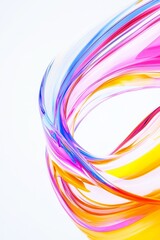 Fototapete - Dynamic abstract waves of color artistic expression digital artwork modern design close-up visual concept for creativity