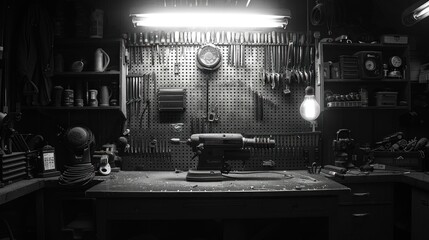 Tools and Workbench in a Workshop