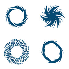 Wall Mural - Business logo, vortex, spiral icon vector