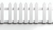 © Siasart - White Picket Fence 3D Illustration