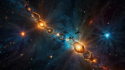 Wall Mural - celestial collision