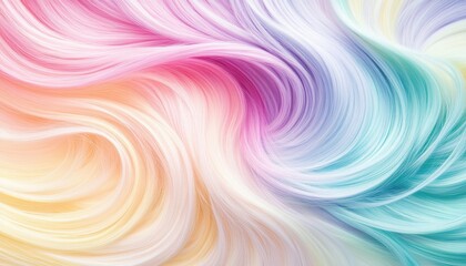 Poster - A vibrant, swirling pattern of pastel colors, creating a dreamy, abstract background that evokes a sense of motion and fluidity.