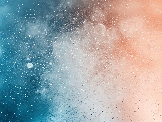 Poster - A vibrant abstract background featuring a blend of blue and orange hues with sparkling elements.