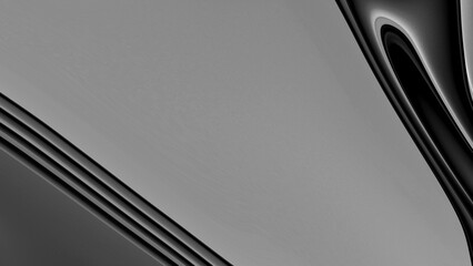 Fototapete - Black abstract geometric background. Modern shape concept.