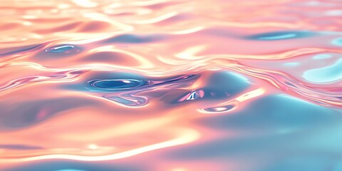 Aufkleber - Abstract representation of water with soft pastel colors and smooth textures.