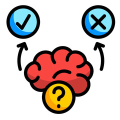 Sticker - Decision Making Icon