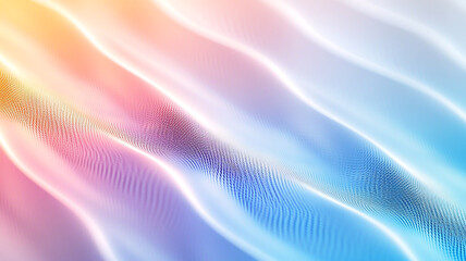 Poster - Colorful waves of light create a serene abstract background with gentle gradients and textures