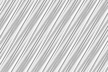 Poster - Diagonal, oblique, slanting dots lines, stripes geometric vector pattern. Abstract halftone texture and background. Vector illustration.
