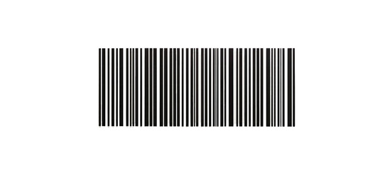 crisp barcode graphic, perfectly isolated on a white background.