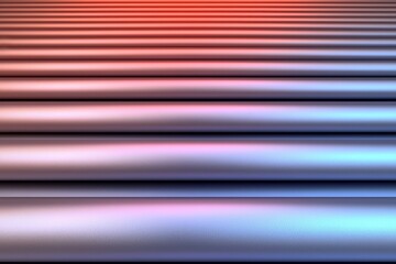 Poster - Abstract Digital Gradient Spectrum with Bold Lines in Soft Waves and Vivid Colors for Modern Design Projects