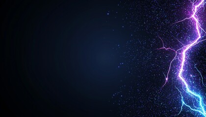 Fototapete - Electric Neon Abstract Design with Gradient Colors and Vibrant Effects in High-Quality Visuals